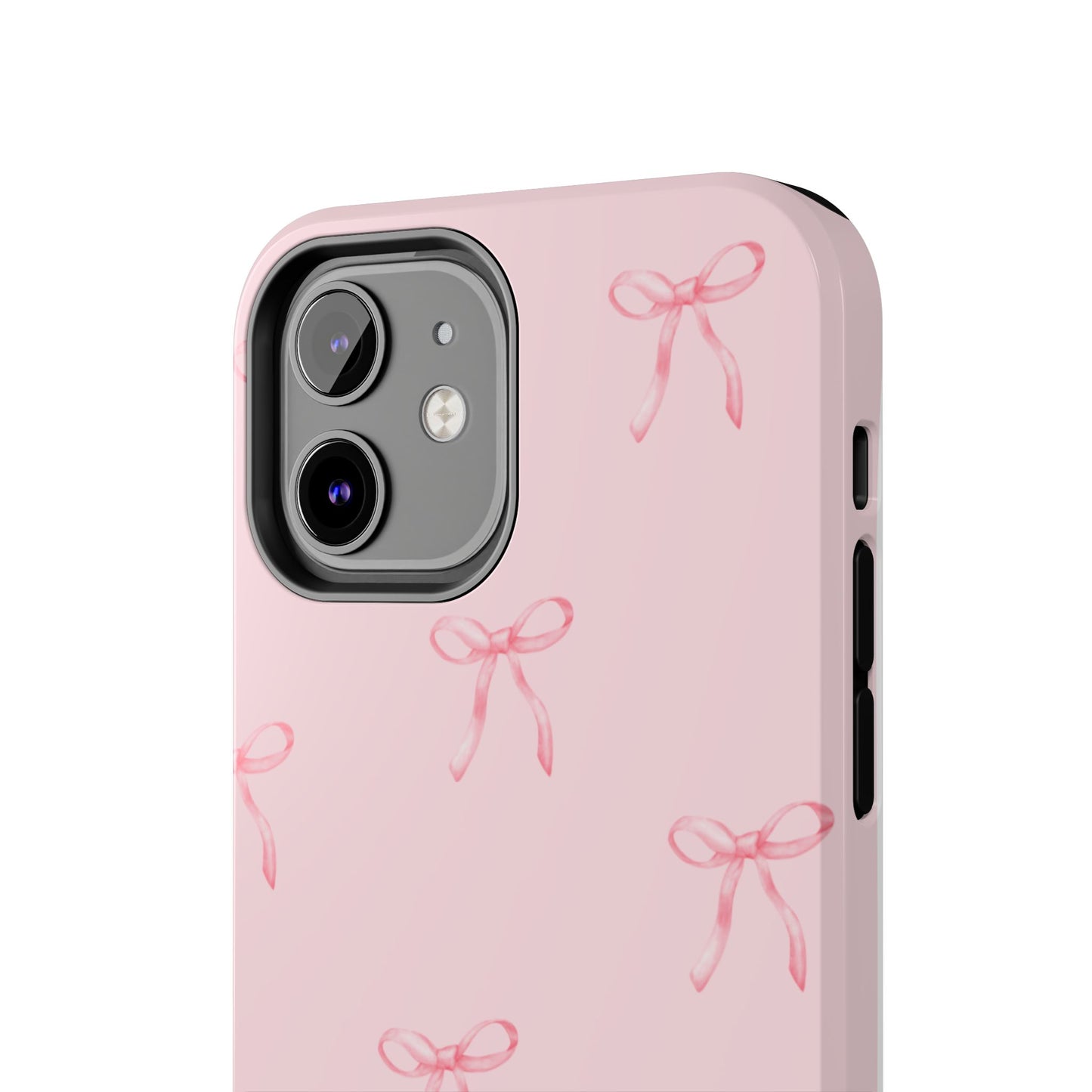 Chic Pink Ribbon Tough Phone Case, Cute Phone Cover, Durable iPhone Case, Gift for Her, Stylish Smartphone Protection