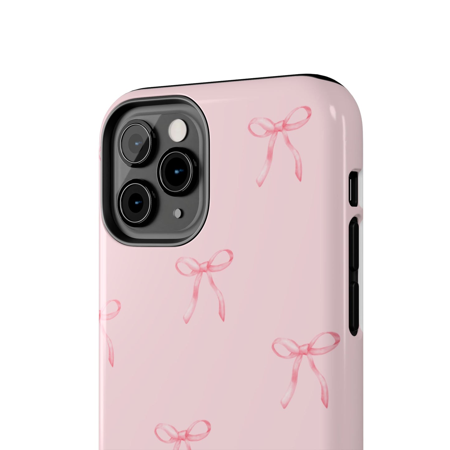 Chic Pink Ribbon Tough Phone Case, Cute Phone Cover, Durable iPhone Case, Gift for Her, Stylish Smartphone Protection