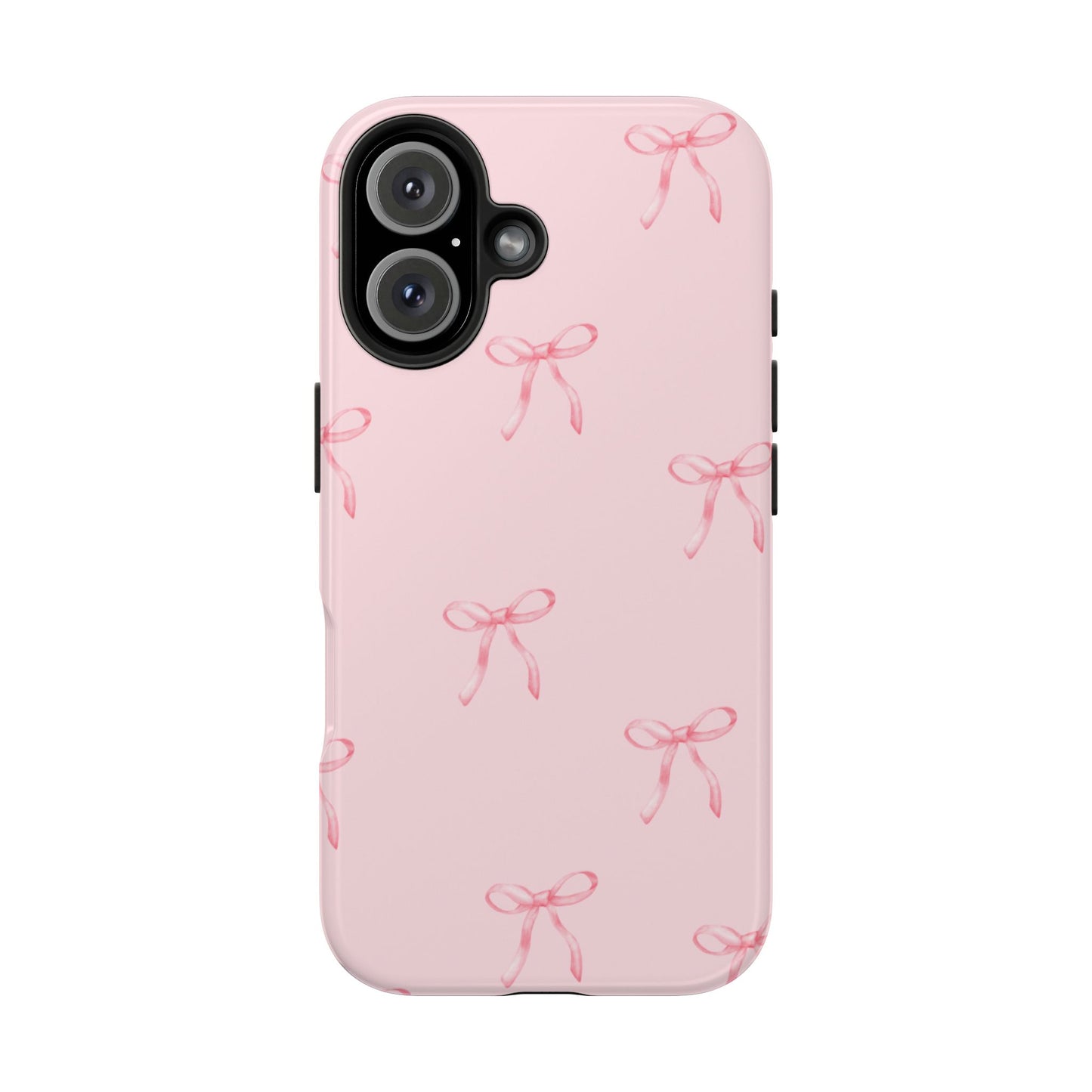 Chic Pink Ribbon Tough Phone Case, Cute Phone Cover, Durable iPhone Case, Gift for Her, Stylish Smartphone Protection