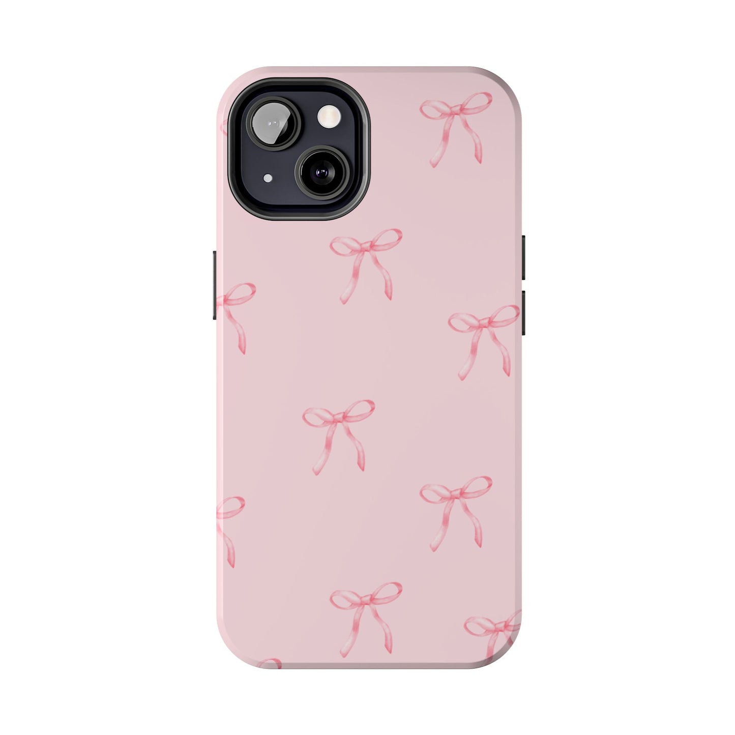 Chic Pink Ribbon Tough Phone Case, Cute Phone Cover, Durable iPhone Case, Gift for Her, Stylish Smartphone Protection