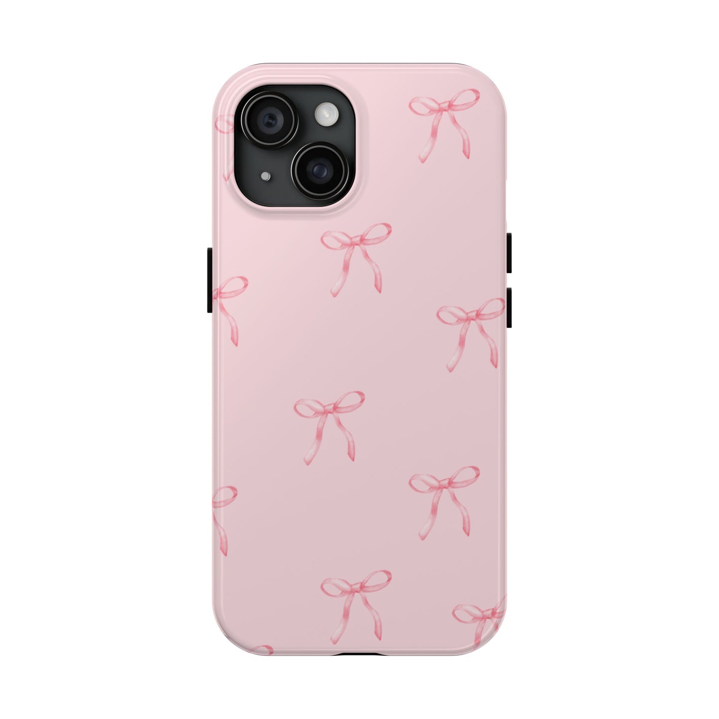 Chic Pink Ribbon Tough Phone Case, Cute Phone Cover, Durable iPhone Case, Gift for Her, Stylish Smartphone Protection