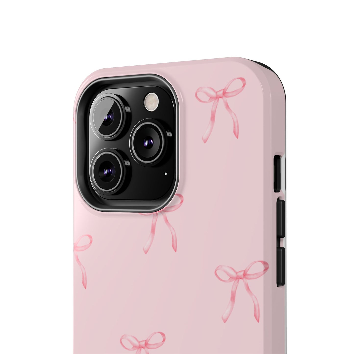 Chic Pink Ribbon Tough Phone Case, Cute Phone Cover, Durable iPhone Case, Gift for Her, Stylish Smartphone Protection