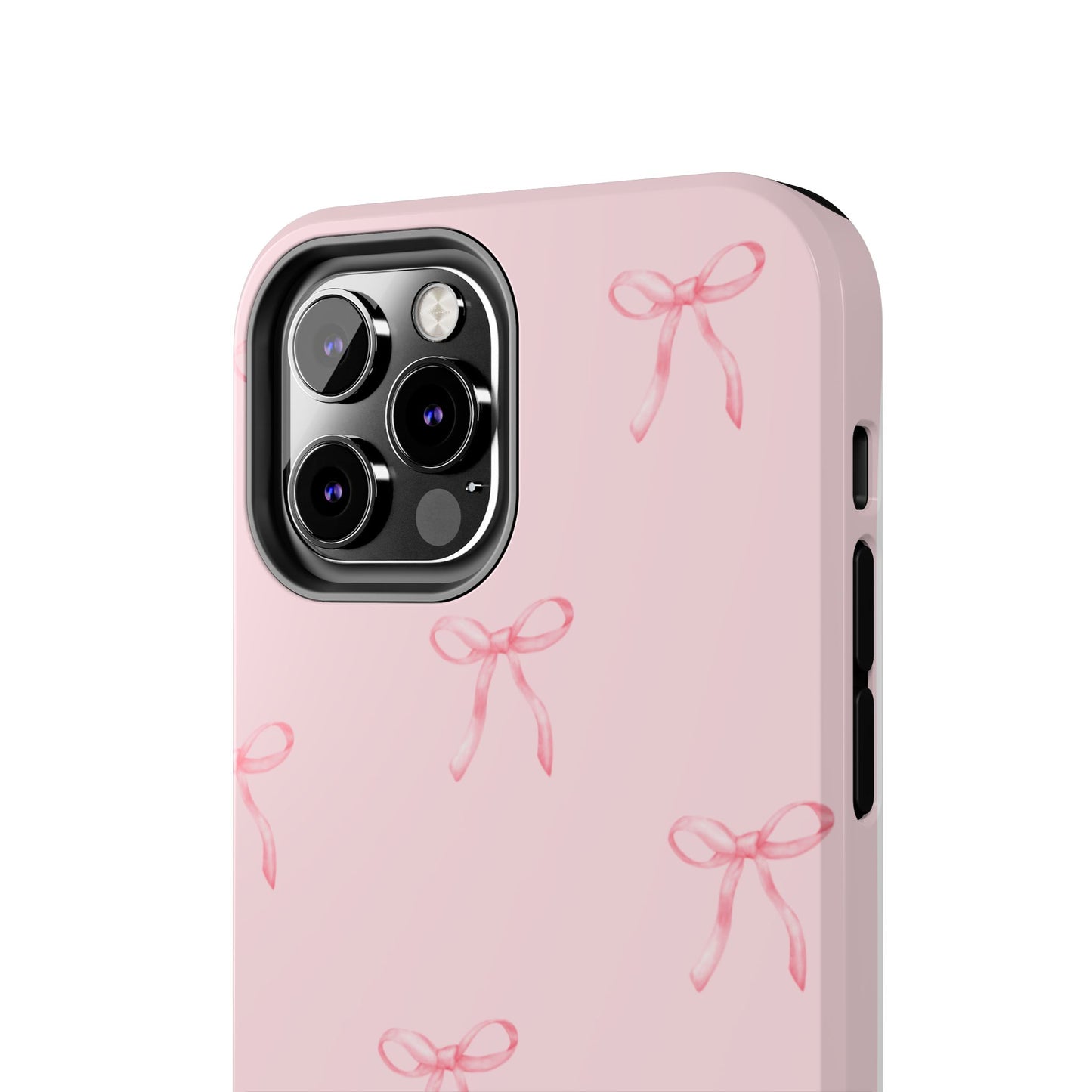 Chic Pink Ribbon Tough Phone Case, Cute Phone Cover, Durable iPhone Case, Gift for Her, Stylish Smartphone Protection