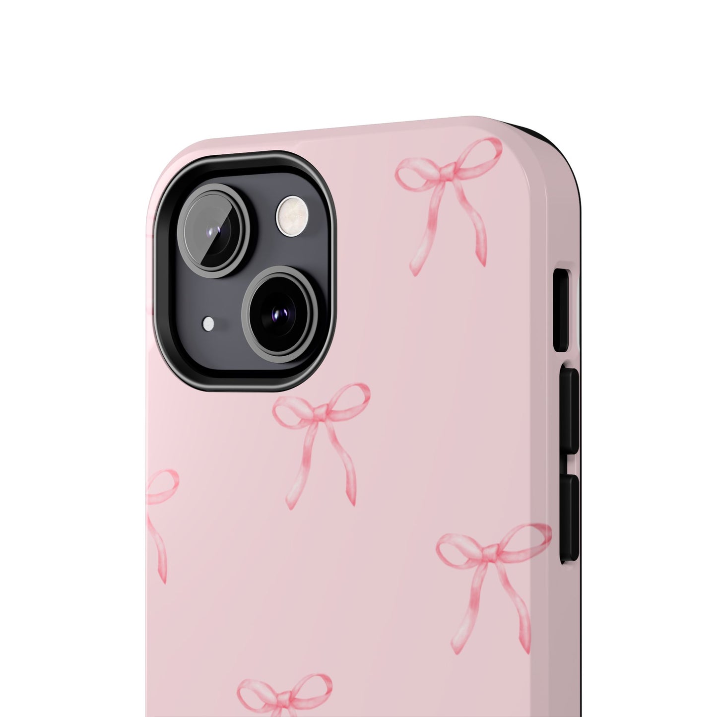 Chic Pink Ribbon Tough Phone Case, Cute Phone Cover, Durable iPhone Case, Gift for Her, Stylish Smartphone Protection