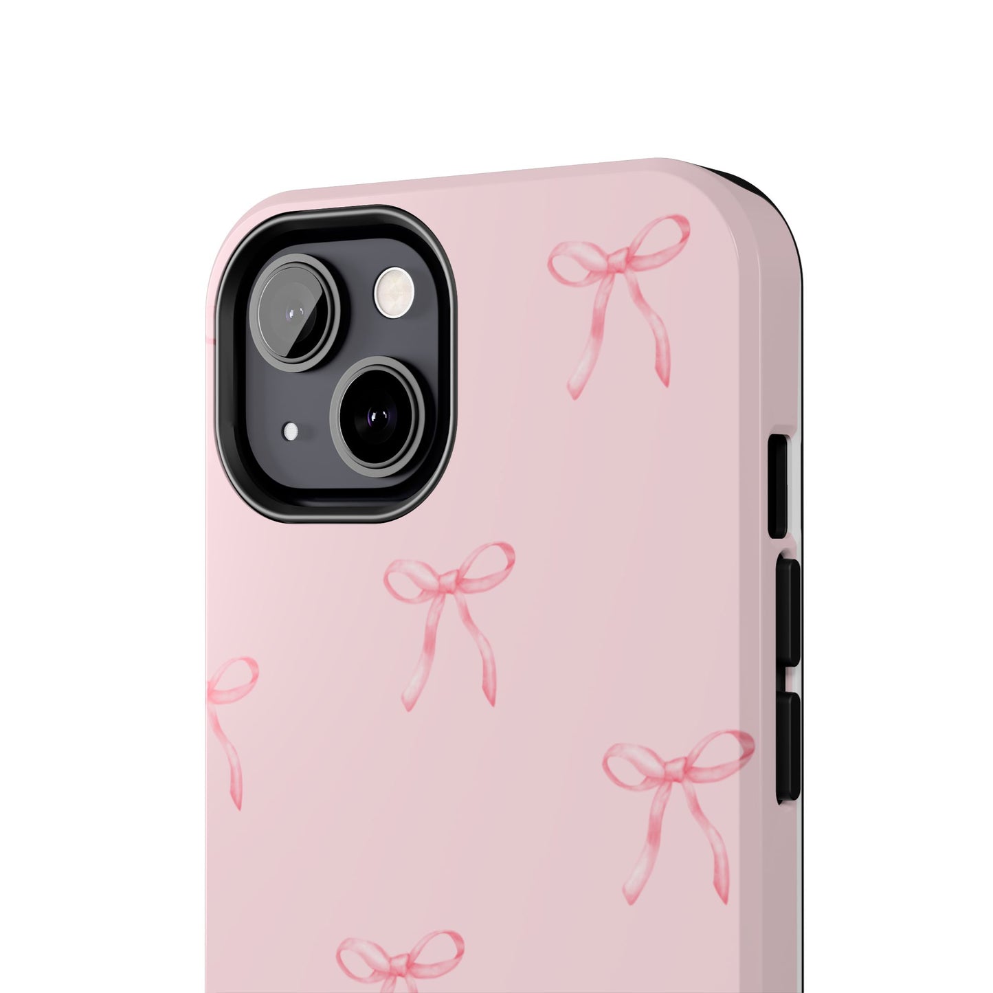 Chic Pink Ribbon Tough Phone Case, Cute Phone Cover, Durable iPhone Case, Gift for Her, Stylish Smartphone Protection