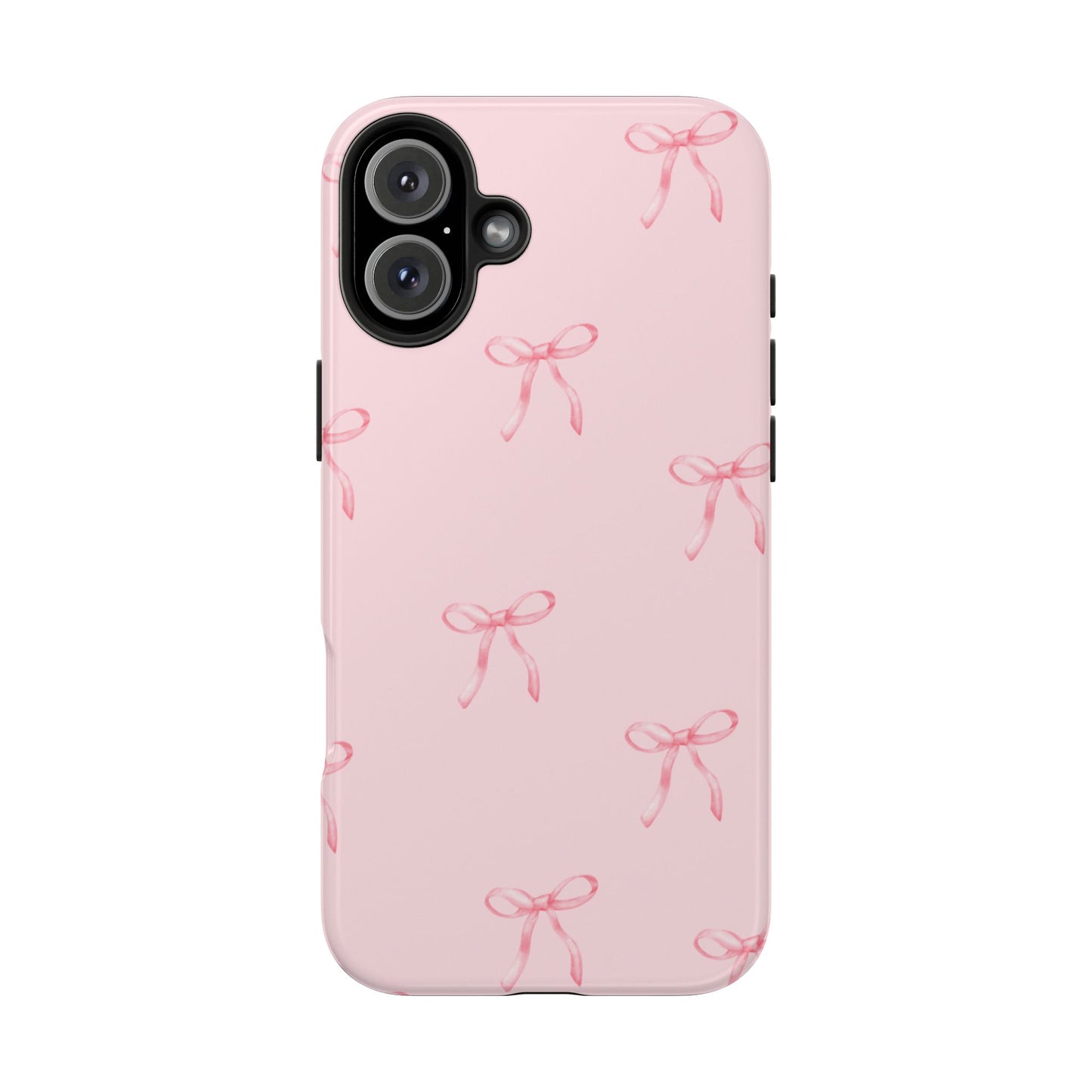 Chic Pink Ribbon Tough Phone Case, Cute Phone Cover, Durable iPhone Case, Gift for Her, Stylish Smartphone Protection