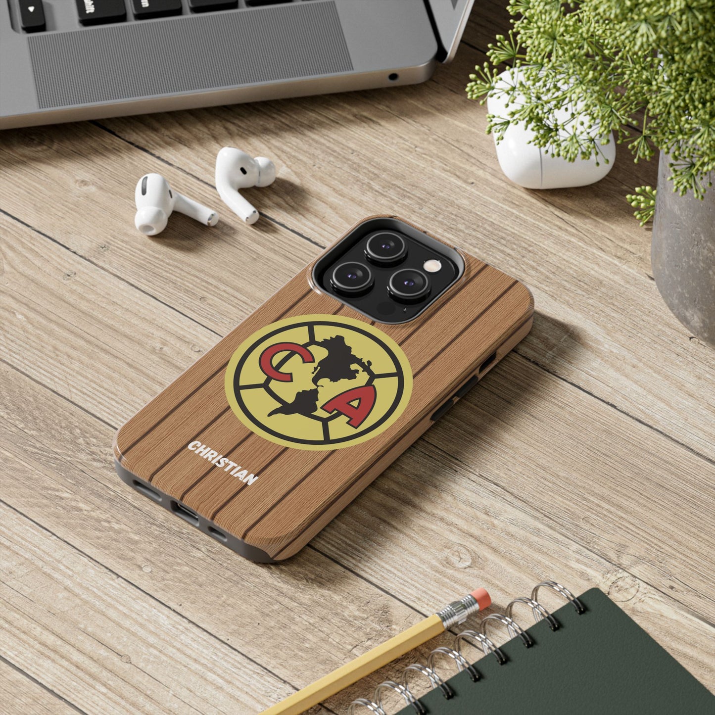 Wooden Phone Case - Club America Tough Phone Cases